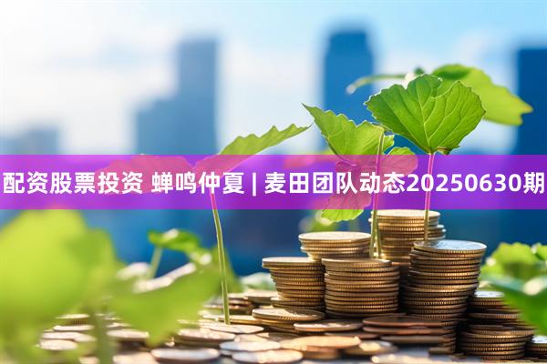 配资股票投资 蝉鸣仲夏 | 麦田团队动态20250630期